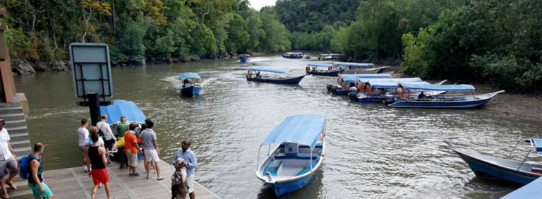 Boats Berthing At Cave Kelawar Jetty